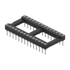 【110-47-628-41-001000】DIP SOCKET  28POS  2.54MM  THROUGH HOLE