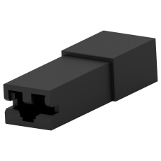 【1969877-1】RECEPTACLE HOUSING  LCP  BLACK  1POS