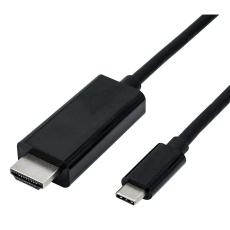 【11.04.5840】CABLE  USB 3.1 C-HDMI A PLUG  1M  BLACK