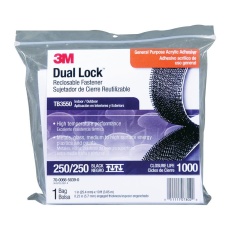 【TB3550】RECLOSABLE FASTENER  PO  1inch X 10FT  BLK