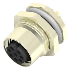 【T4131012081-000.】SENSOR CONNECTOR  8POS  RCPT  M12  PANEL