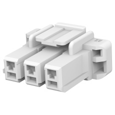 【1376389-1】PLUG HOUSING  3POS  PA 6.6 GF  NATURAL