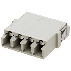 【FOA-807-BGE】LC INTERNAL SHUTTER COUPLER QUAD NO FLANGE BEIGE 97AC8799