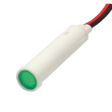 【FL1P-8QW-1-G3V】LED GRN 8MM SNAP 3VAC/DC STK ｣ 99AC2677