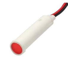 【FL1P-8QW-1-R110V】LED RED 8MM SNAP 110VAC/DC STK ｣ 99AC2678