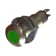 【524-532-23】PANEL INDICATOR GREEN 8.1MM 28VDC