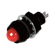 【651-105-23】PANEL INDICATOR  RED  12.7MM  28VDC