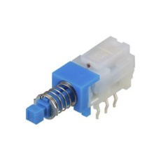 【SPUJ191000】PB SWITCH  DPDT  0.1A  30VDC  THT