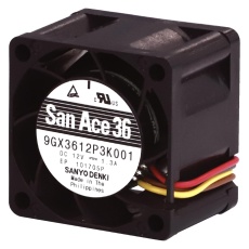 【9GX3612P3K001】AXIAL FAN  36MM  0.69M3/MIN  66DBA  12V