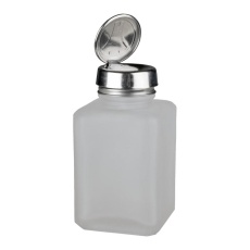 【35362】FROSTED PUMP BOTTLE  CLEAR  6OZ