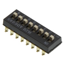 【1-1825058-9】DIP SWITCH  SPST  0.1A  24VDC  8POS  SMD