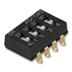 【1-1825059-7】DIP SWITCH  4POS  0.1A  24V  SMD