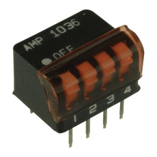 【1-5435802-5】DIP SW  SPST-NO  15A  50VDC  4POS  THT