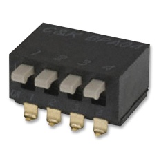 【1571999-9】DIP SWITCH  4POS  0.1A  24V  SMD