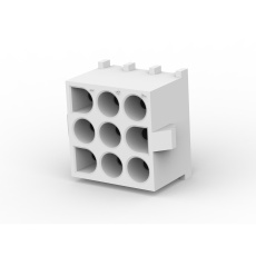 【350763-4】WTB CONNECTOR  RCPT  9POS  3ROW  THT