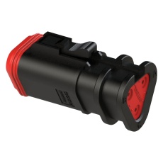 【AT06-3S-OMBLK】AUTOMOTIVE HOUSING  PLUG  3POS  BLACK