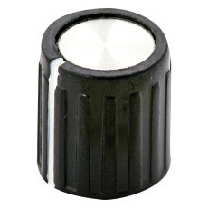 【PKG40B1/8】RIBBED KNOB  PHENOLIC  11.1MM