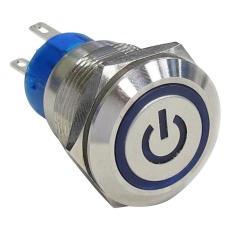 【AV1921P624Q04】PB SWITCH  DPDT  GRN  250V  QUICKCONNECT