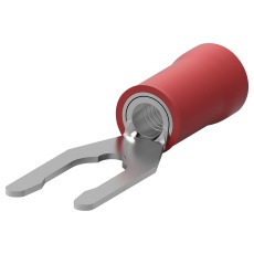 【52410-1】TERMINAL  SPRING SPADE  #8  RED