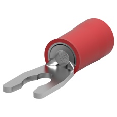 【52929-3】TERMINAL  SPRING SPADE  #6  RED