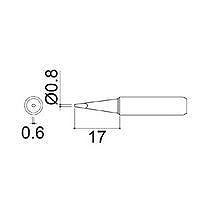 【900M-T-0.8D】こて先 0.8D型 900M/907/913/933用