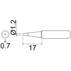 【900M-T-1.2D】こて先 1.2D型 900M/907/913/933用