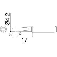 【900M-T-RT】【在庫処分セール】こて先 RT型 900M/907/913/933用
