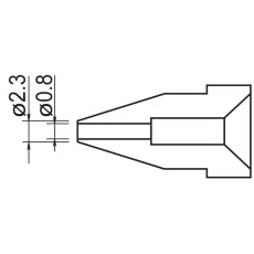 【A1004】ノズル 0.8mm 808/C1183用