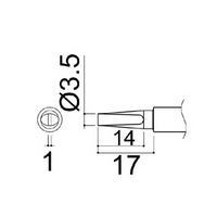 【980-T-D】こて先 D型 PRESTO 984/985用