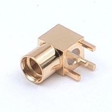 【MMCX-LR-PCB 50Ω】MMCX型コネクタ/プリント基板用レセプタクル