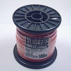 【UL1007AWG22-100MR(OR)】UL1007 耐熱ビニル絶縁電線 橙 100m巻 AWG22