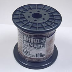 【UL1007AWG24-100MR(BR)】UL1007 耐熱ビニル絶縁電線 茶 100m巻 AWG24