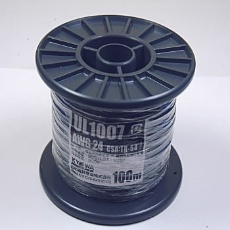 【UL1007AWG24-100MR(GY)】UL1007 耐熱ビニル絶縁電線 灰 100m巻 AWG24