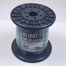 【UL1007AWG26-100MR(GR)】UL1007 耐熱ビニル絶縁電線 緑 100m巻 AWG26