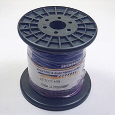 【UL1007AWG28-100MR(VT)】UL1007 耐熱ビニル絶縁電線 紫 100m巻 AWG28 