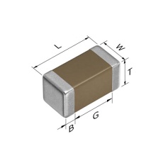 【C0603X5R1E104K030BB】積層セラミックコンデンサ(1608) 25V 0.1μF