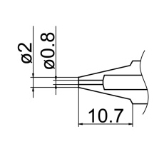 【N1-08】ノズル 0.8mm N1シリーズ