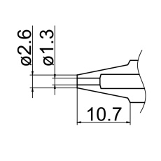 【N1-13】ノズル 1.3mm N1シリーズ