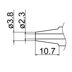 【N1-23】ノズル 2.3mm N1シリーズ