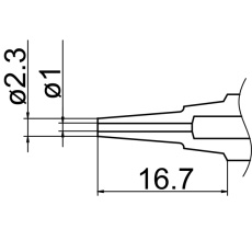 【N1-L10】ノズル 1.0mm N1シリーズ