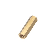 【ASB-452CE】黄銅スペーサー(脱脂)六角両メネジ M4 52mm