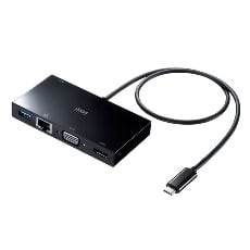 【USB-3TCH30BK】USB Type-Cモバイルドッキングステーション