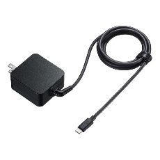 【ACA-PD76BK】USB PD対応AC充電器(TypeCケーブル一体型)