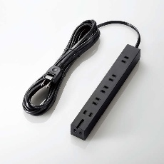 【T-KF01-2650BK】回転機能タップ6口 5m