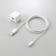 【MPA-ACL04WH】5W Lightningケーブル付属 AC充電器(1.0m/ホワイト)