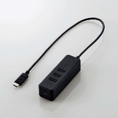 【U2HC-T431PBK】PD充電対応 USB Type-C HUB(USB 2.0)