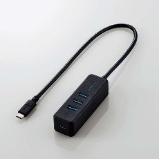 【U3HC-T431P5BK】PD充電対応 USB Type-C HUB(USB3.1Gen1)