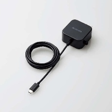【MPA-ACC20BK】AC充電器(2.4A/Cケーブル一体型/1.5m)