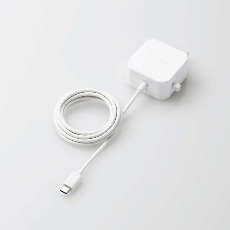 【MPA-ACC20WH】AC充電器(2.4A/Cケーブル一体型/1.5m)