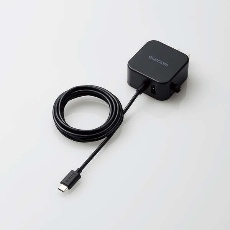 【MPA-ACC22BK】AC充電器(2.4A/Cケーブル一体型+Aポート×1)